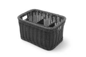 Bestickkorg, HENDI, Svart, 260x180x(H)150mm