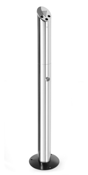 Stående askkoppsstång, HENDI, ⌀170x(H)920mm