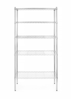 Förvaringsställ med 5 hyllor, HENDI, Krom
