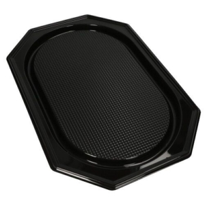 Uppläggningsfat PET 53x35cm Svart 100st