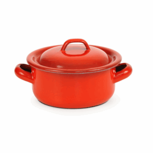 Gryta mini emaljerat stål D100mm H60mm, 1 St/Frp