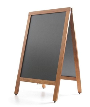 Svarttavla för trottoaren, HENDI, 500x450x(H)850mm
